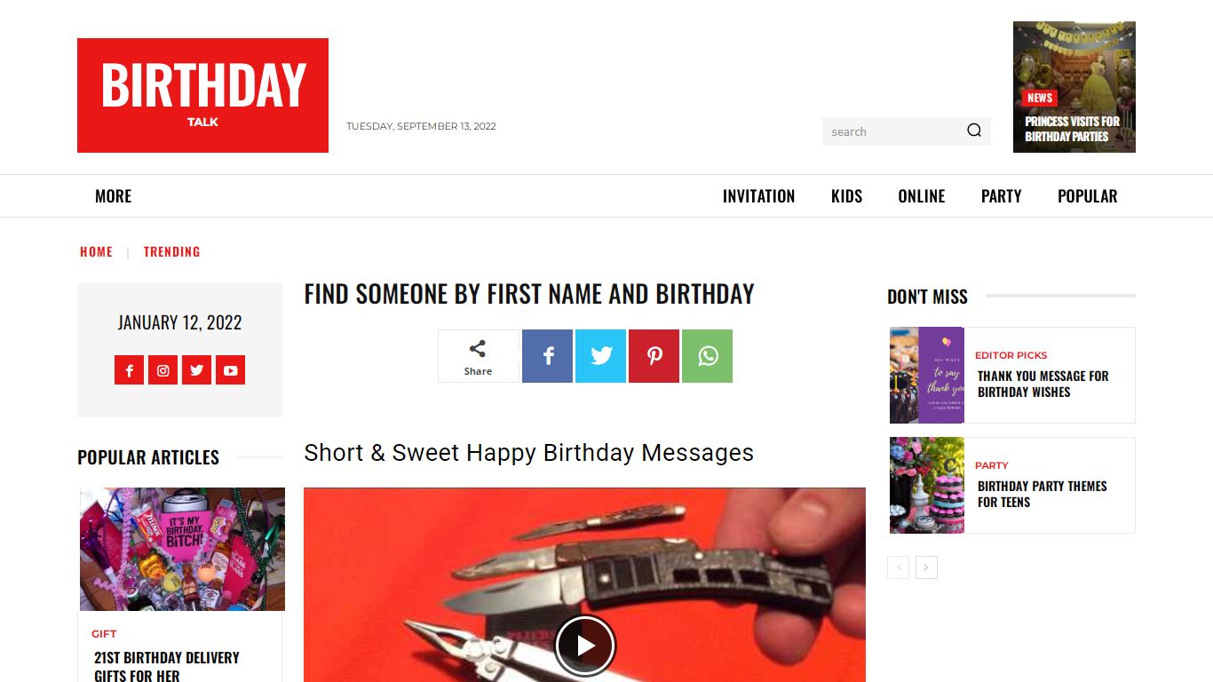 Find Someone By First Name And Birthday - BirthdayTalk.net