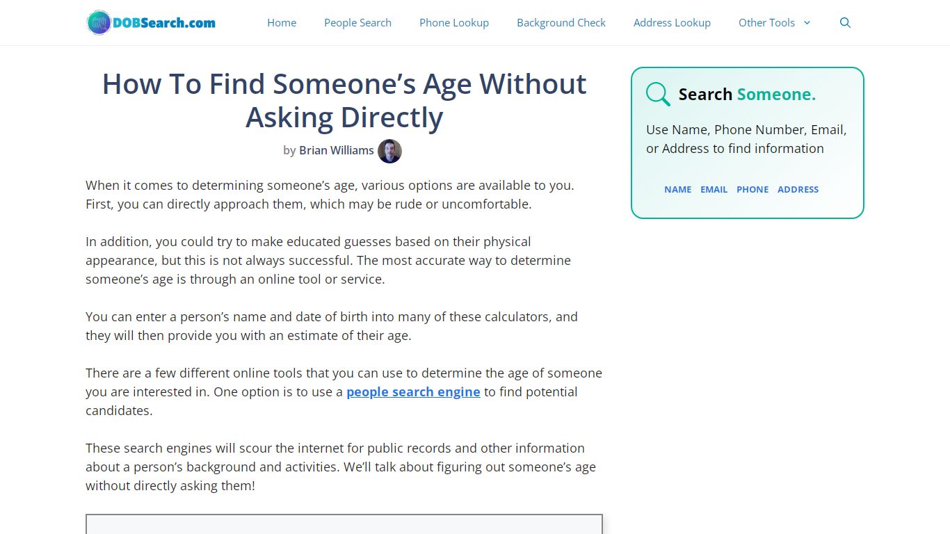 How To Find Someone’s Age Without Asking Directly